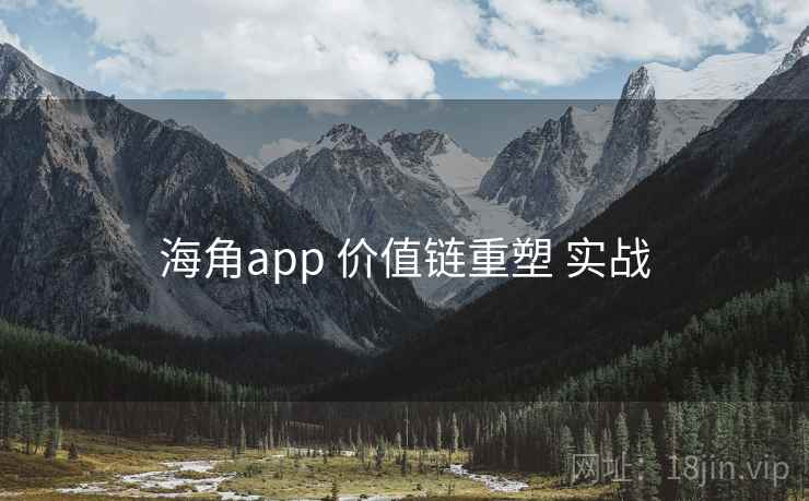 海角app 价值链重塑 实战