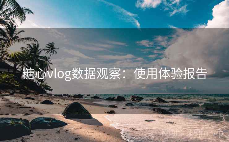 糖心vlog数据观察：使用体验报告
